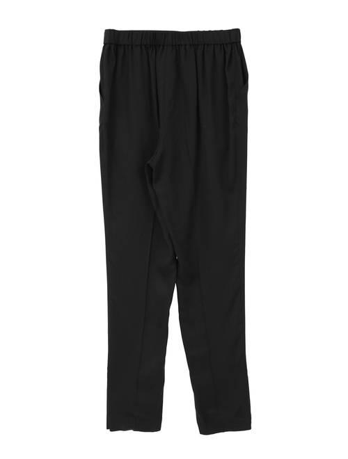 キュプラサテンストレートパンツ