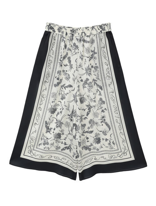 パネルプリントフレアパンツ