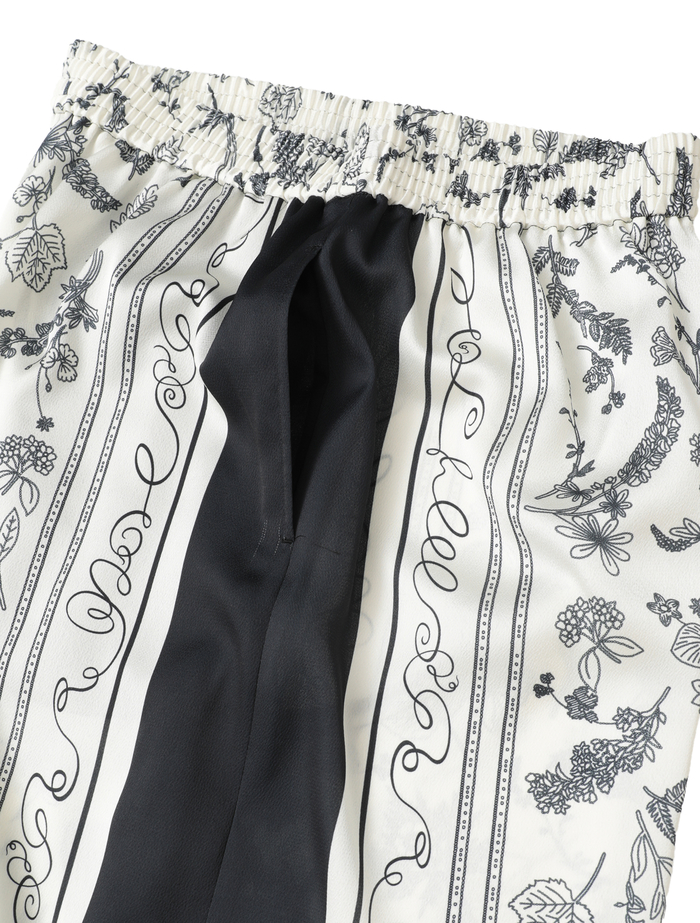 パネルプリントフレアパンツ 詳細画像 ブラック 11