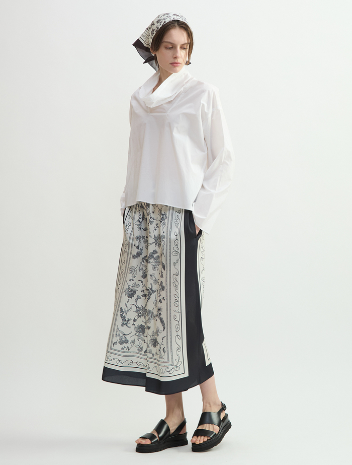 パネルプリントフレアパンツ 詳細画像 ブラック 5