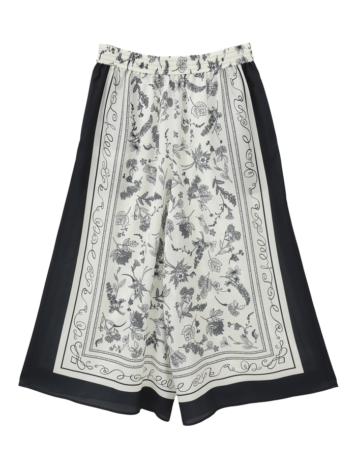 パネルプリントフレアパンツ 詳細画像 ブラック 6