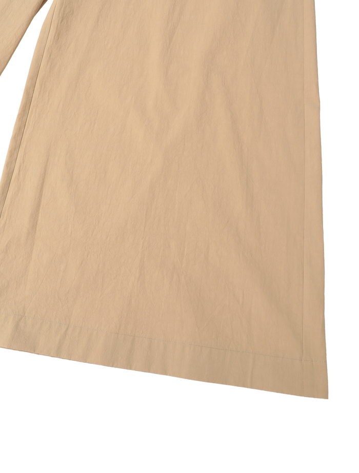 オーガニックコットンクレポンウエストゴムワイドパンツ 詳細画像 ベージュ 5