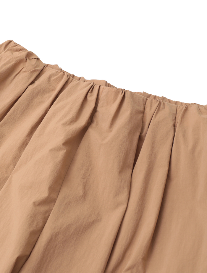 コットンナイロンワッシャータックイージーパンツ 詳細画像 キャメル 7