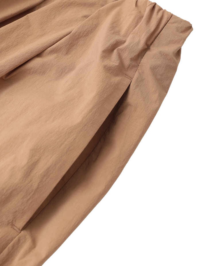 コットンナイロンワッシャータックイージーパンツ 詳細画像 キャメル 9