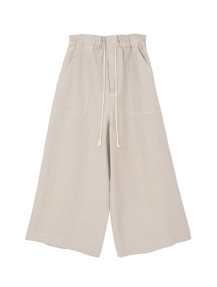 高密度ツイルジャパンリネンカーペンターパンツ 詳細画像 キナリ 1