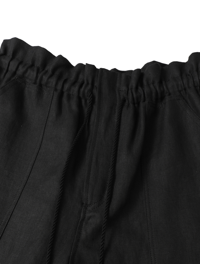 高密度ツイルジャパンリネンカーペンターパンツ 詳細画像 ブラック 4