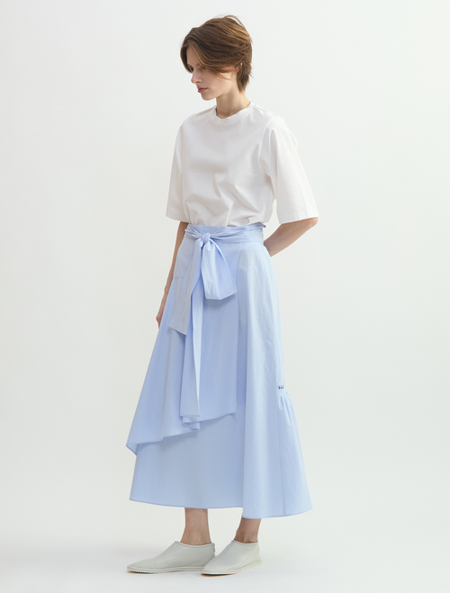 オーガニックタイプライターラップ風スカート