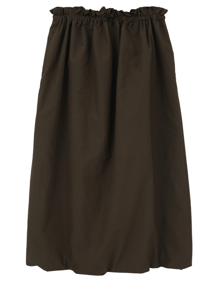 ポリエステルウォータープルーフバルーンスカート 詳細画像 カーキ 1