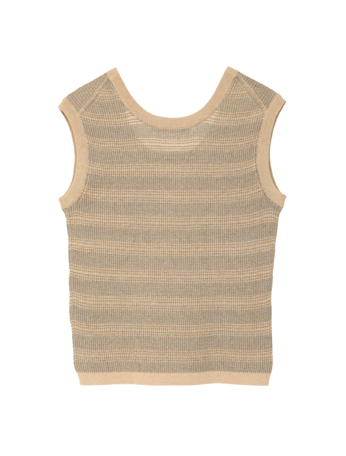 VALLONEニットタンクトップ 詳細画像 イエロー 2