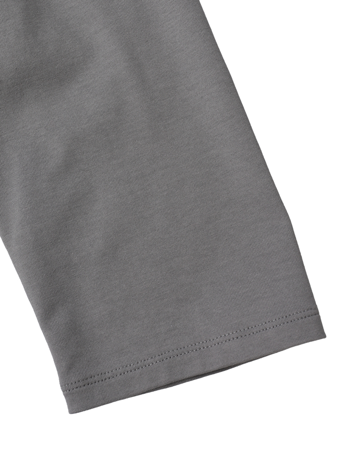 オーガニックヘビージャージードッキングコクーンドレス 詳細画像 グレー&times;ブラック 8