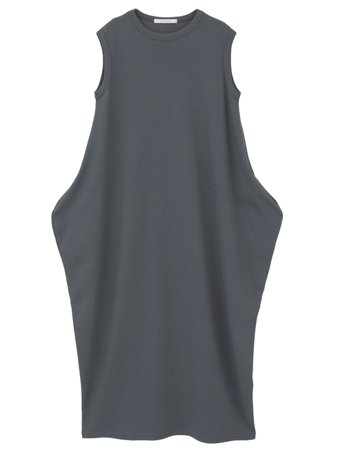 強撚スムースアシンメトリーワンピース