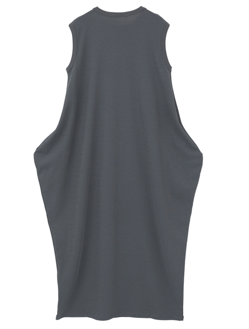 強撚スムースアシンメトリーワンピース