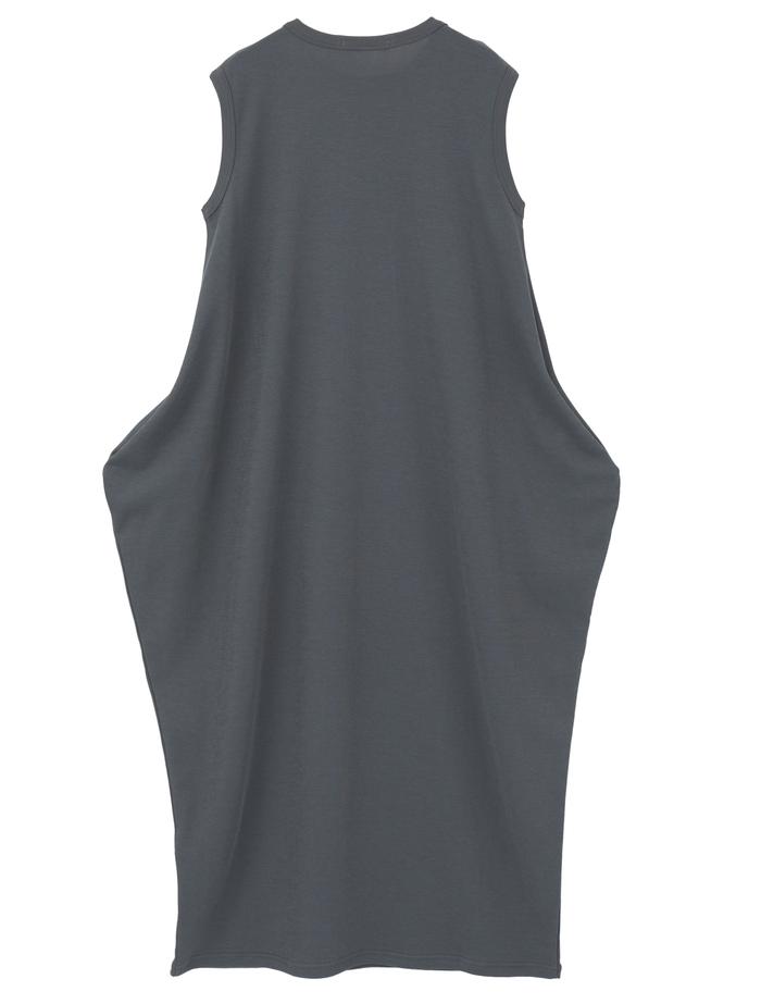 強撚スムースアシンメトリーワンピース 詳細画像 グレー 2