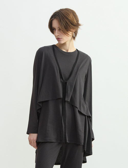 スーピマヘンプジャージーショートカーディガン