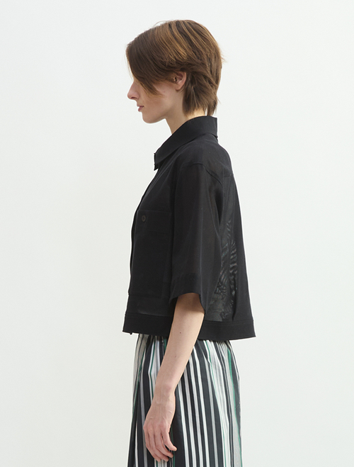 メッシュジャージシャツジャケット