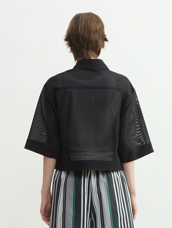 メッシュジャージシャツジャケット 詳細画像 ブラック 3