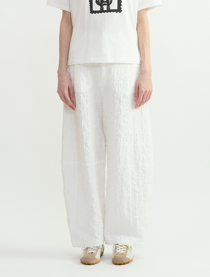 ラッセルジャカードカーブパンツ 詳細画像 ホワイト 2