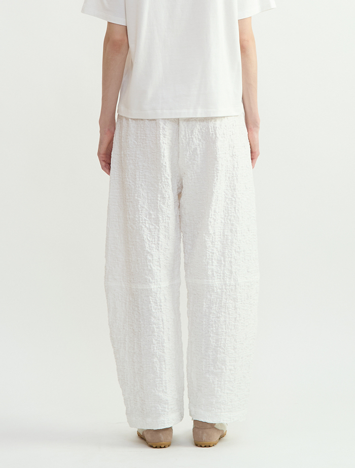 ラッセルジャカードカーブパンツ 詳細画像 ホワイト 4