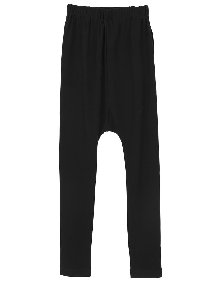 強撚スムースサルエルパンツ 詳細画像 ブラック 2