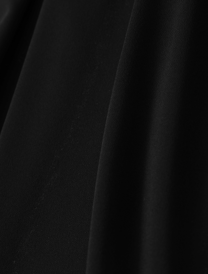 トリアセテートドライポンチレギンスパンツ 詳細画像 ブラック 10