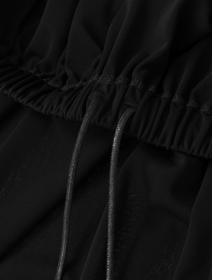 トリアセテートドライポンチレギンスパンツ 詳細画像 ブラック 9