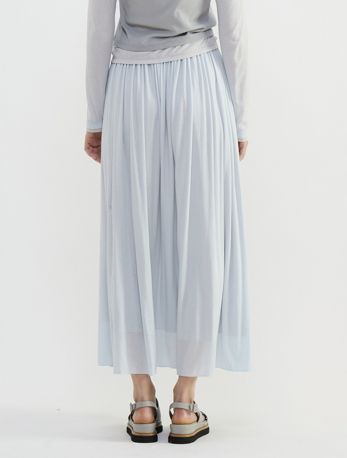 シア―ハイツイストフライスギャザースカート 詳細画像 サックス 4