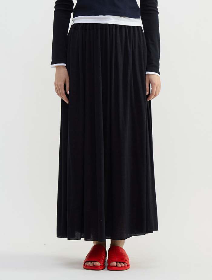 シア―ハイツイストフライスギャザースカート 詳細画像 ネイビー 2