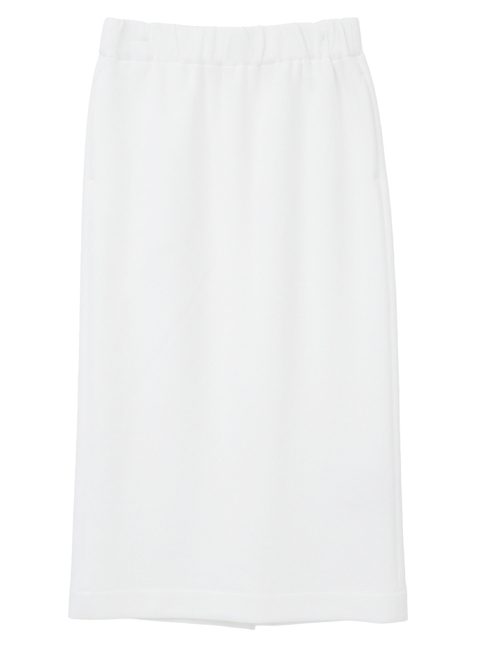 コットンナイロンダブルスウェットスカート 詳細画像 ホワイト 1