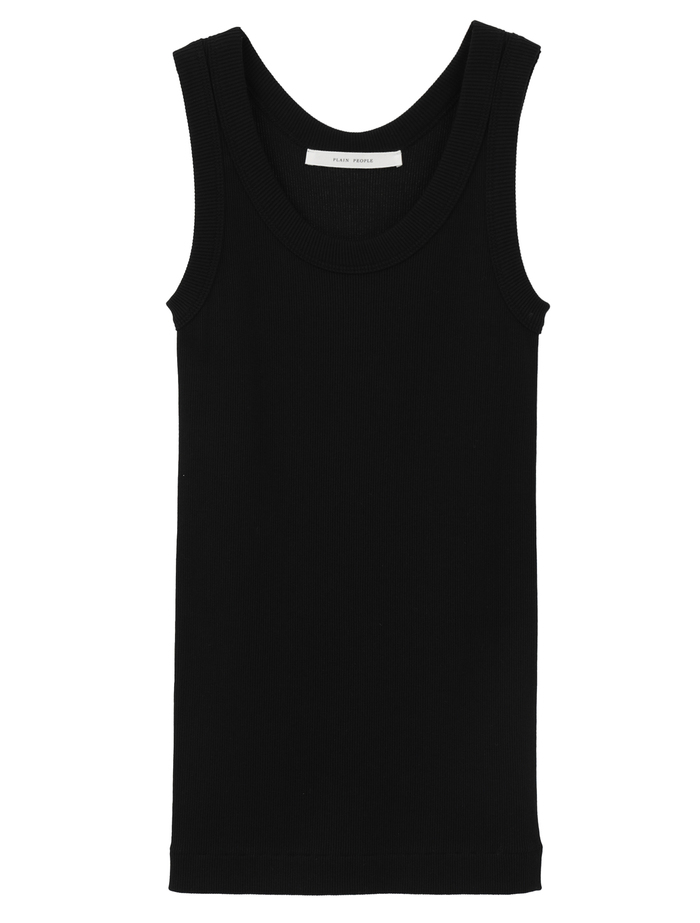 ギザコットンタンクトップ 詳細画像 ブラック 1