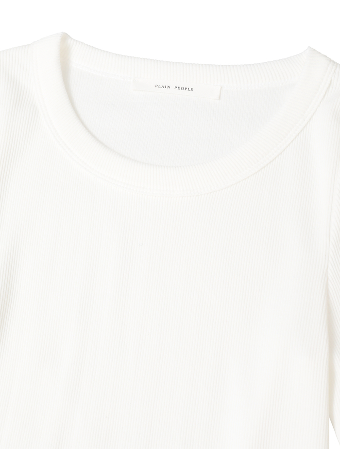 ギザコットンロングスリーブ Tシャツ 詳細画像 ホワイト 4