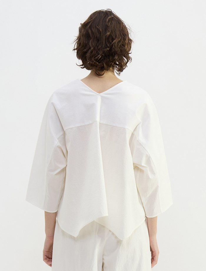 オーガニックヘビージャージー切り替えドルマンプルオーバー 詳細画像 ホワイト 4