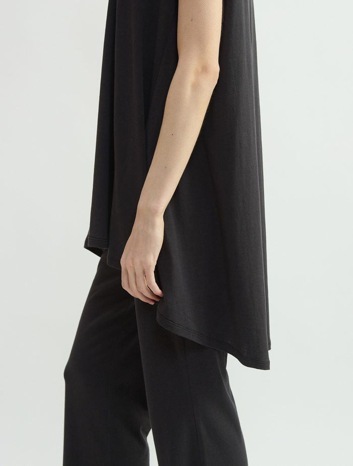 スーピマヘンプジャージーフレアチュニック 詳細画像 グレー 5