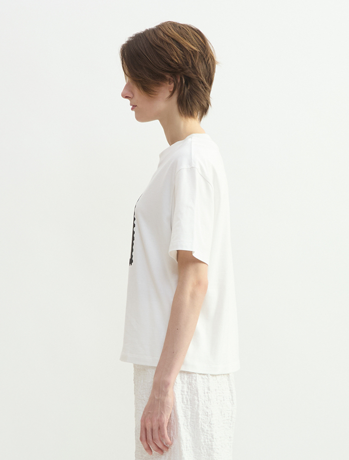 キャットスタンププリントTシャツ 詳細画像 ホワイト 2