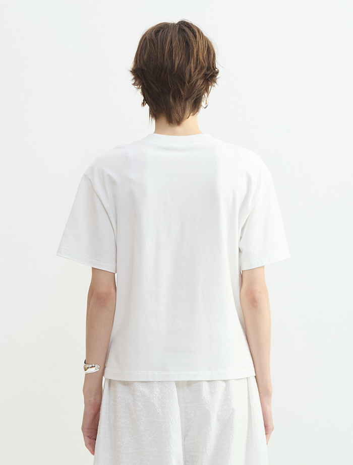 キャットスタンププリントTシャツ 詳細画像 ホワイト 2