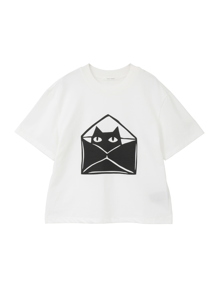 キャットプリントTシャツ 詳細画像 ホワイト 5