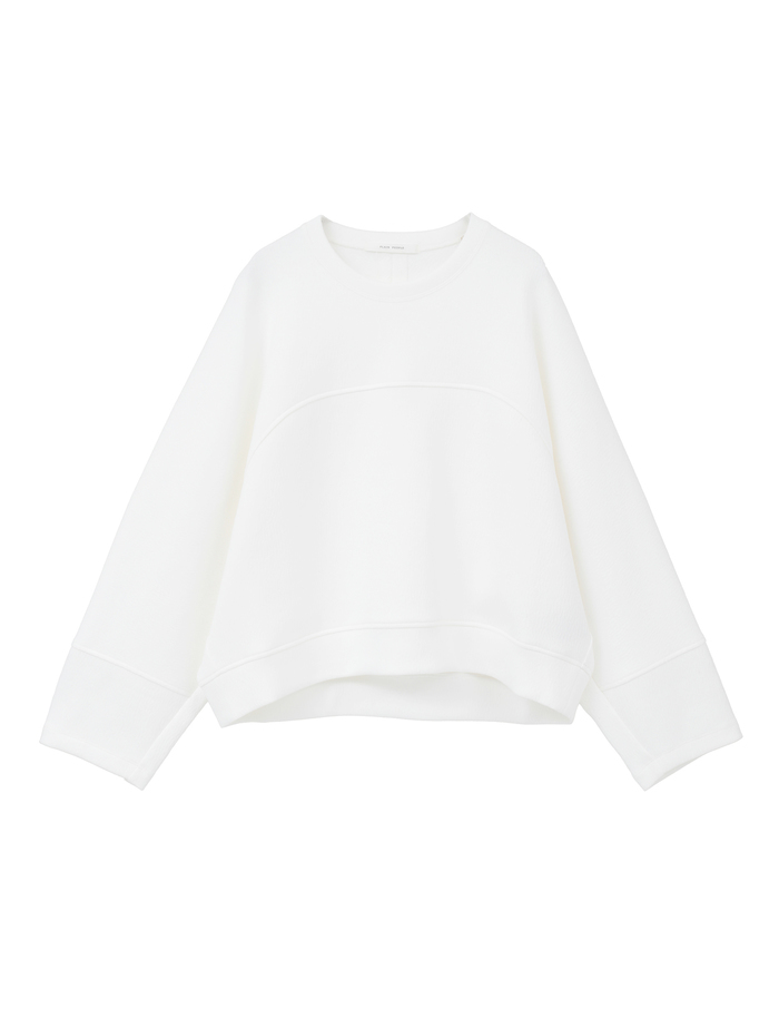 コットンナイロンダブルスウェットプルオーバー 詳細画像 ホワイト 1