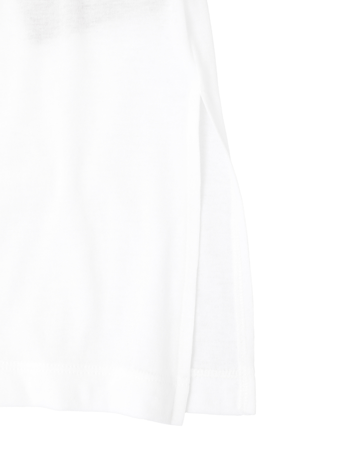 ハイツイストフライスタンクトップレイヤードTシャツ 詳細画像 ホワイト&times;ブラック 10