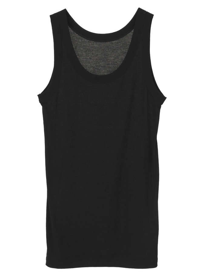 ハイツイストフライスタンクトップレイヤードTシャツ 詳細画像 ホワイト&times;ブラック 2