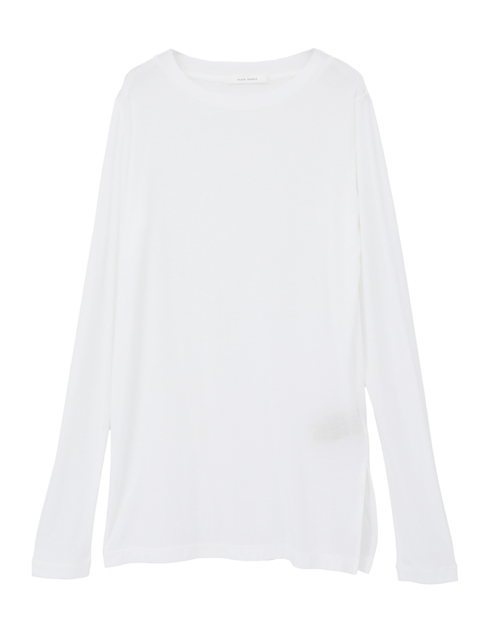 ハイツイストフライスタンクトップレイヤードTシャツ 詳細画像 ホワイト&times;ブラック 7