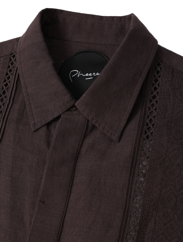 【Pheeta/フィータ】シャツ/Jean 詳細画像 ダークブラウン 3