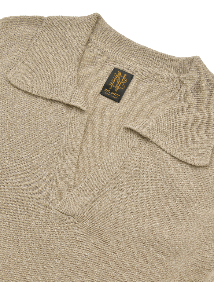 【BATONER/バトナー】サマーニット/REVIVAL SILK SKIPPER 詳細画像 ベージュ 3