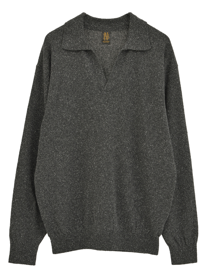 【BATONER/バトナー】サマーニット/REVIVAL SILK SKIPPER 詳細画像 チャコールグレー 1