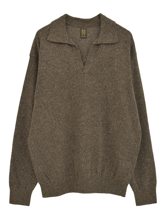 【BATONER/バトナー】サマーニット/REVIVAL SILK SKIPPER 詳細画像 ブラウン 1