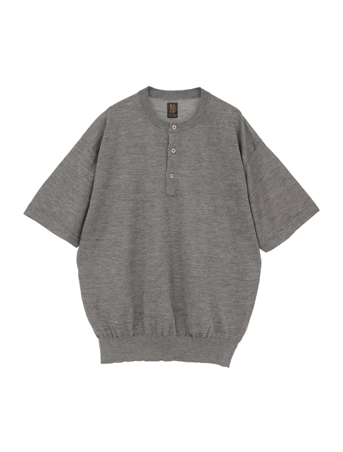 【BATONER/バトナー】チョマヘンリーネック/SHORT SLEEVE