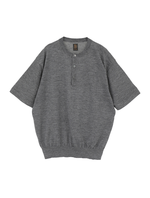 【BATONER/バトナー】チョマヘンリーネック/SHORT SLEEVE