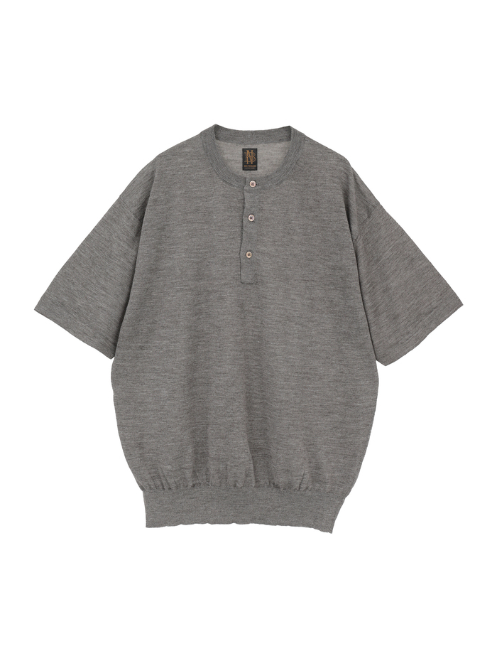 【BATONER/バトナー】チョマヘンリーネック/SHORT SLEEVE 詳細画像 ベージュ 1