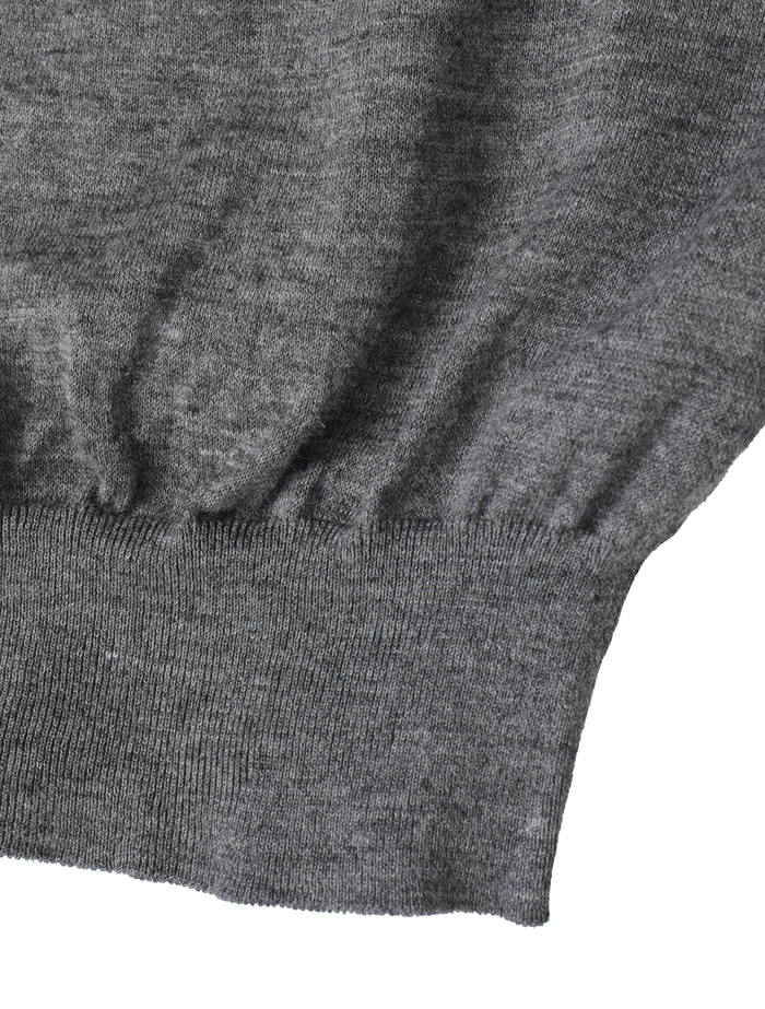 【BATONER/バトナー】チョマヘンリーネック/SHORT SLEEVE 詳細画像 グレー 5