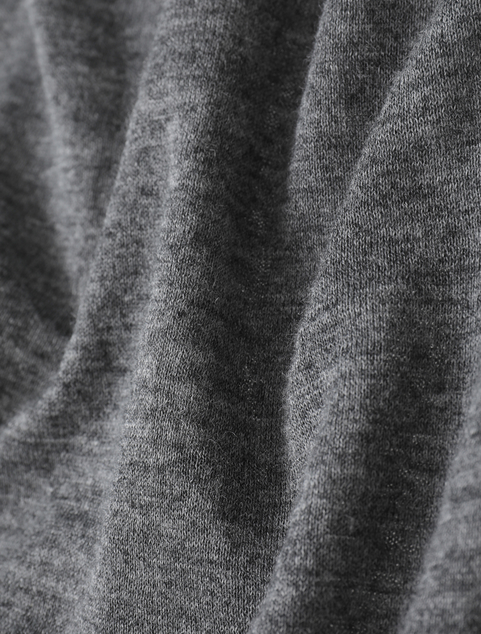 【BATONER/バトナー】チョマヘンリーネック/SHORT SLEEVE 詳細画像 グレー 6