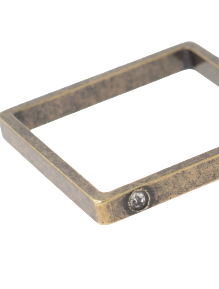 【IMUKA TIMUKAT 】Square Ring (15号)  詳細画像 ブロンズ 4