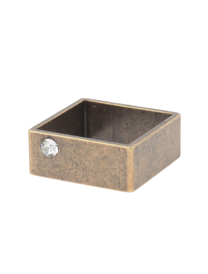 【IMUKA TIMUKAT 】Square Ring (15号)  詳細画像 ブロンズ 1